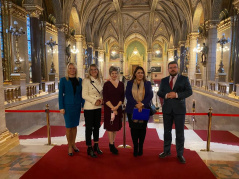 6 December 2021 The delegation of the European Integration Committee in bilateral visit to the Hungarian Parliament